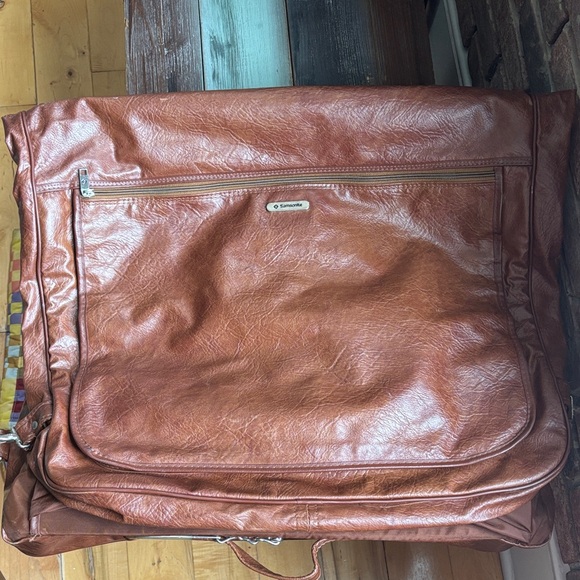 Samsonite Other - Vintage Samsonite Tan Leather Travel Bag